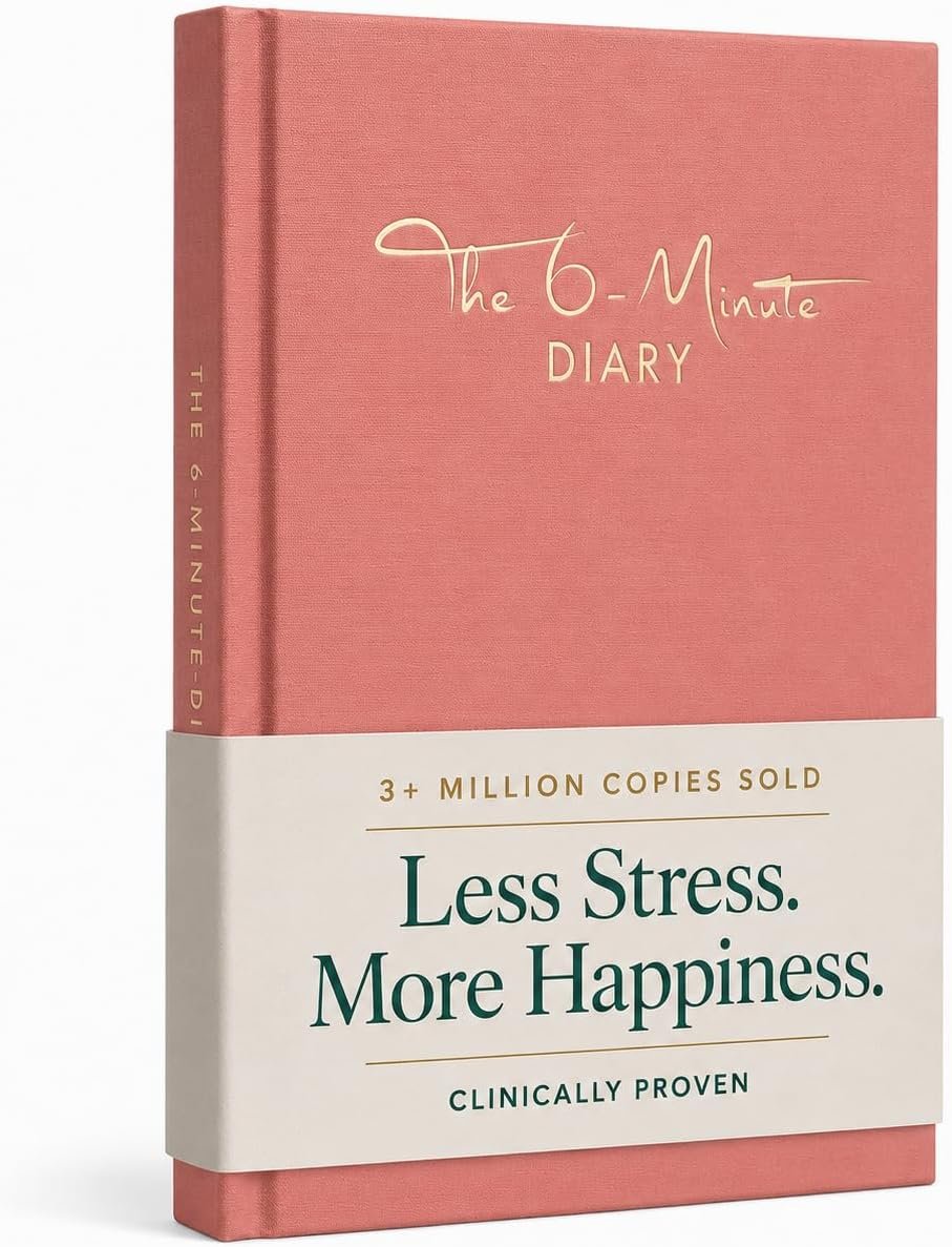 UrBestSelf 6-Minute Diary – 3-Million-User Gratitude Journal for Women & Men with Prompts – Guided Self Care Book Based on Positive Psychology – Daily Manifestation