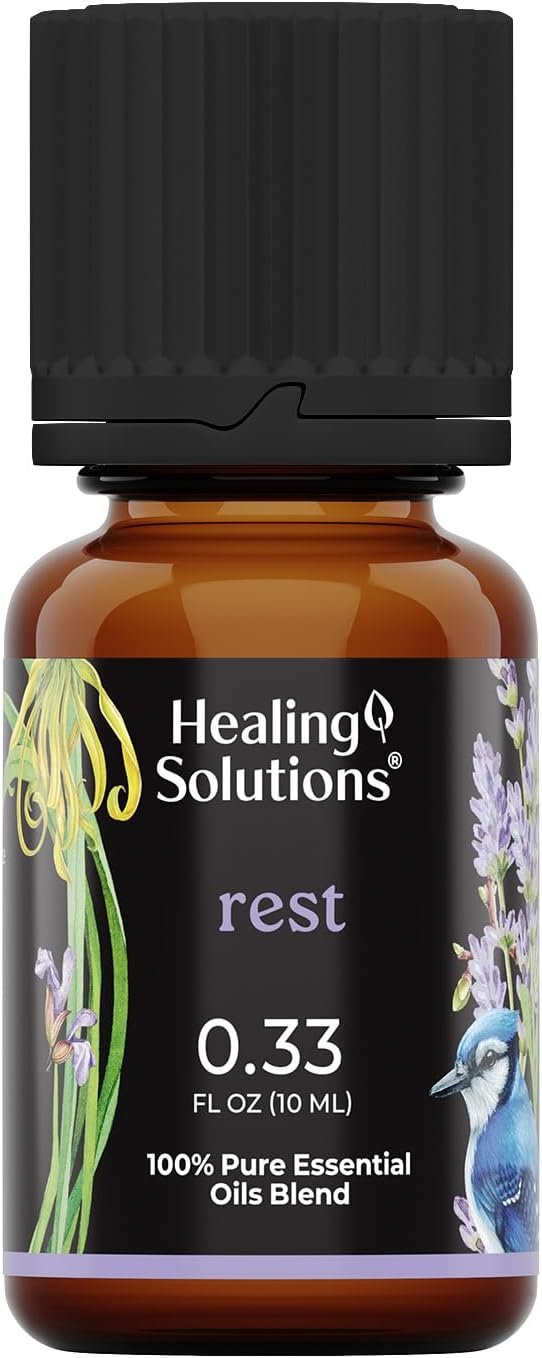 Healing Solutions Rest Blend Essential Oil – 0.33 Fluid Ounces