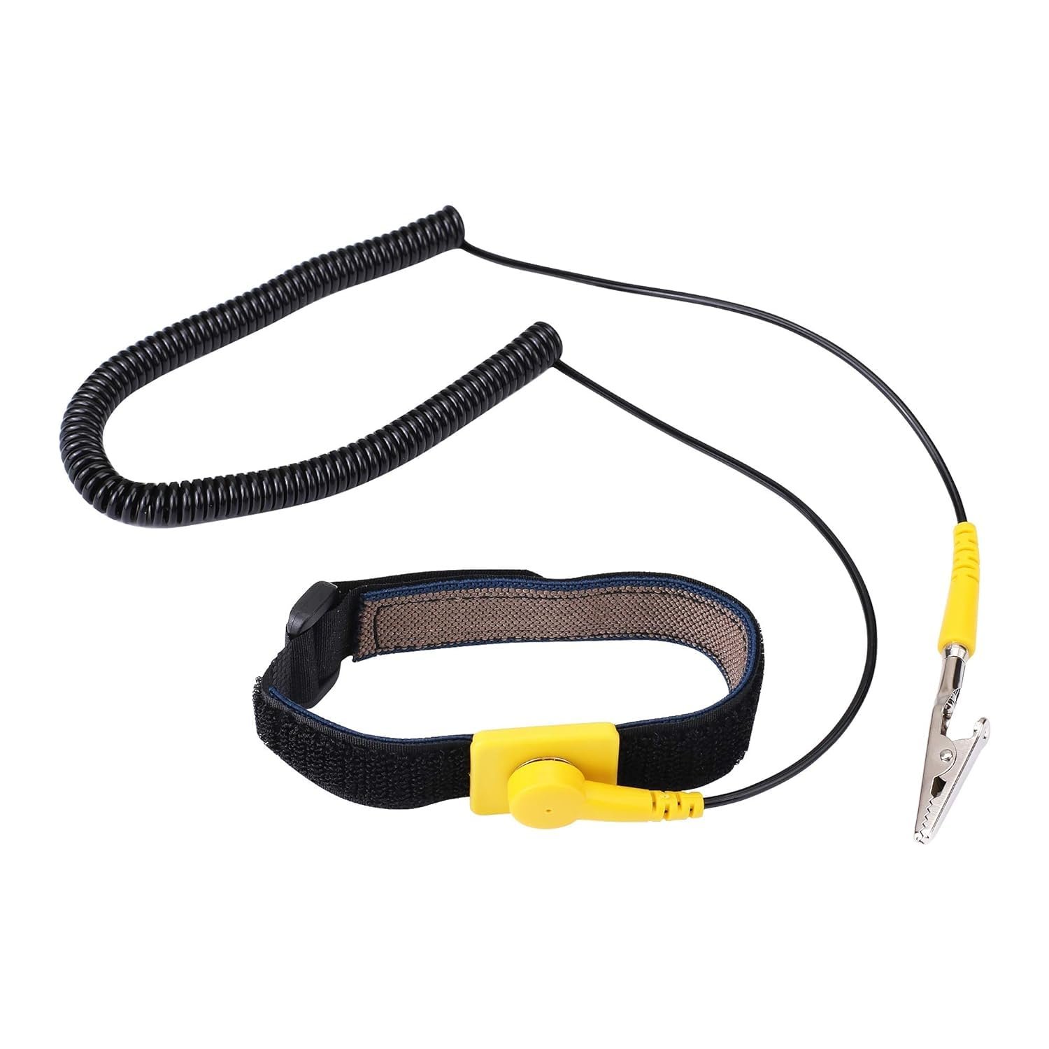 Anti Static Wrist Strap, 13″ Anti Static Wristband Grounding Bracelet with Alligator Clip and Extendable Long Cable, Fits Wrist Circumference 8″ to 10.5″ [Extra Large Size ]