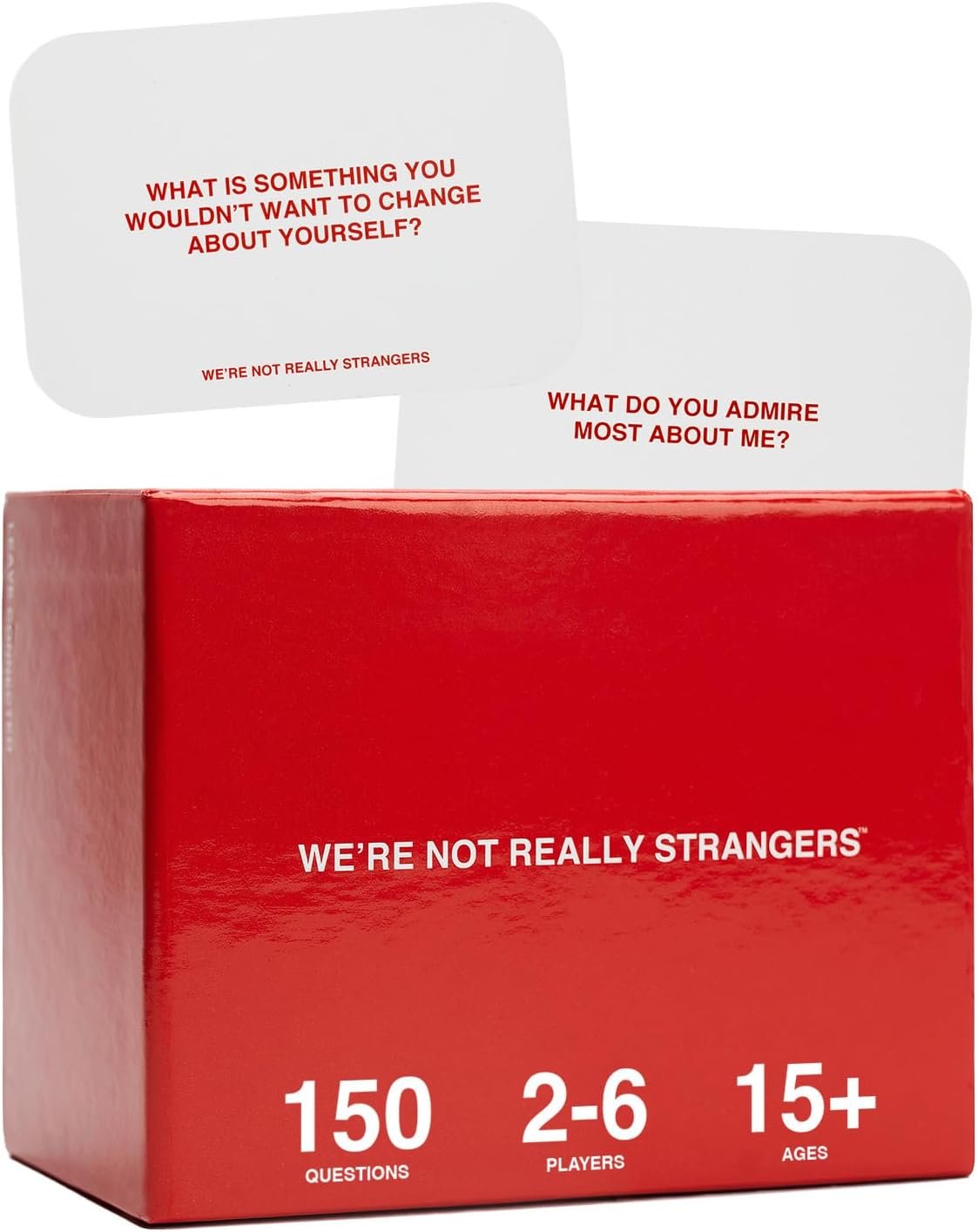 WE’RE NOT REALLY STRANGERS Card Game – 150 Conversation Cards for Adults, Teens, Couples, & Strangers – Icebreaker Questions for Game Night or Date Night, Ages 15+, 2-6 Players