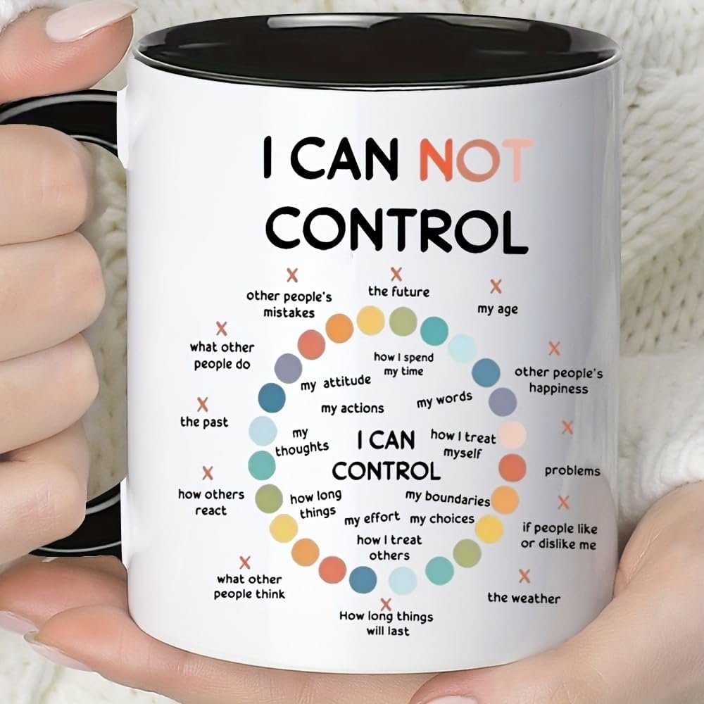 Sweary Affirmations Coffee Mug, 11 Oz, Self Care & Mindfulness Gift, Mental Health Mug-Black