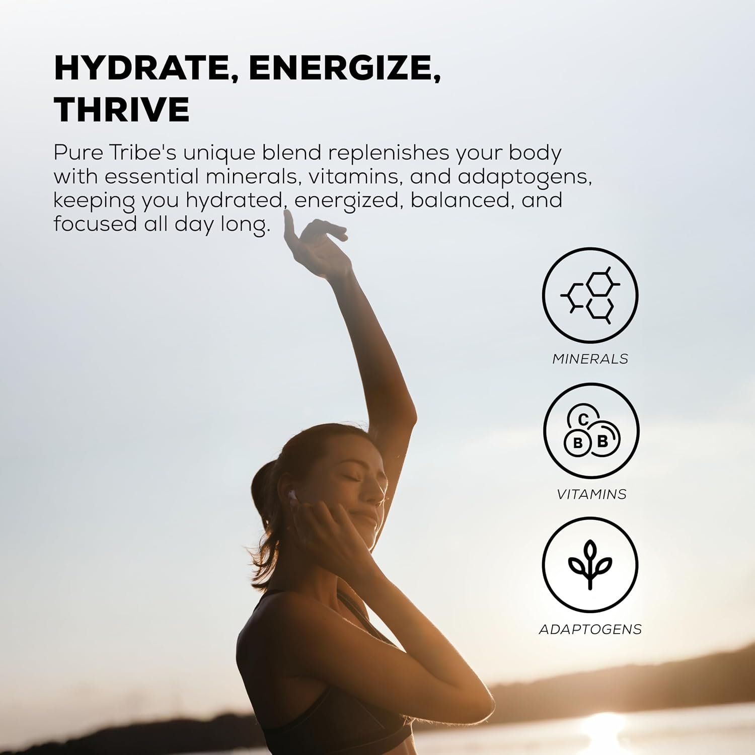 Instant Hydration Electrolytes Powder Packets with Magnesium & Salt – Zero Sugar Hydration Packets with 6 B Vitamins & Adaptogens – Lemon Lime Electrolyte Drink Mix – 30 Servings