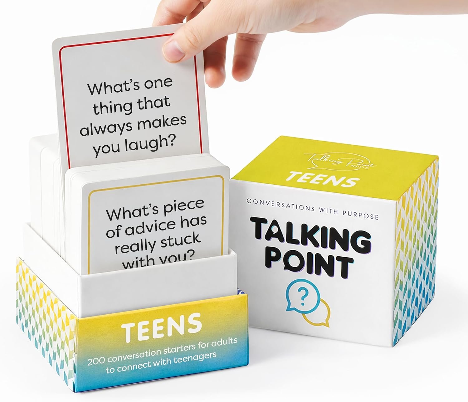 200 Conversation Cards for Teens – Deep Questions to Build Trust, Spark Self-Expression & Strengthen Bonds | for Parents, School Counselors, Therapists & Teachers