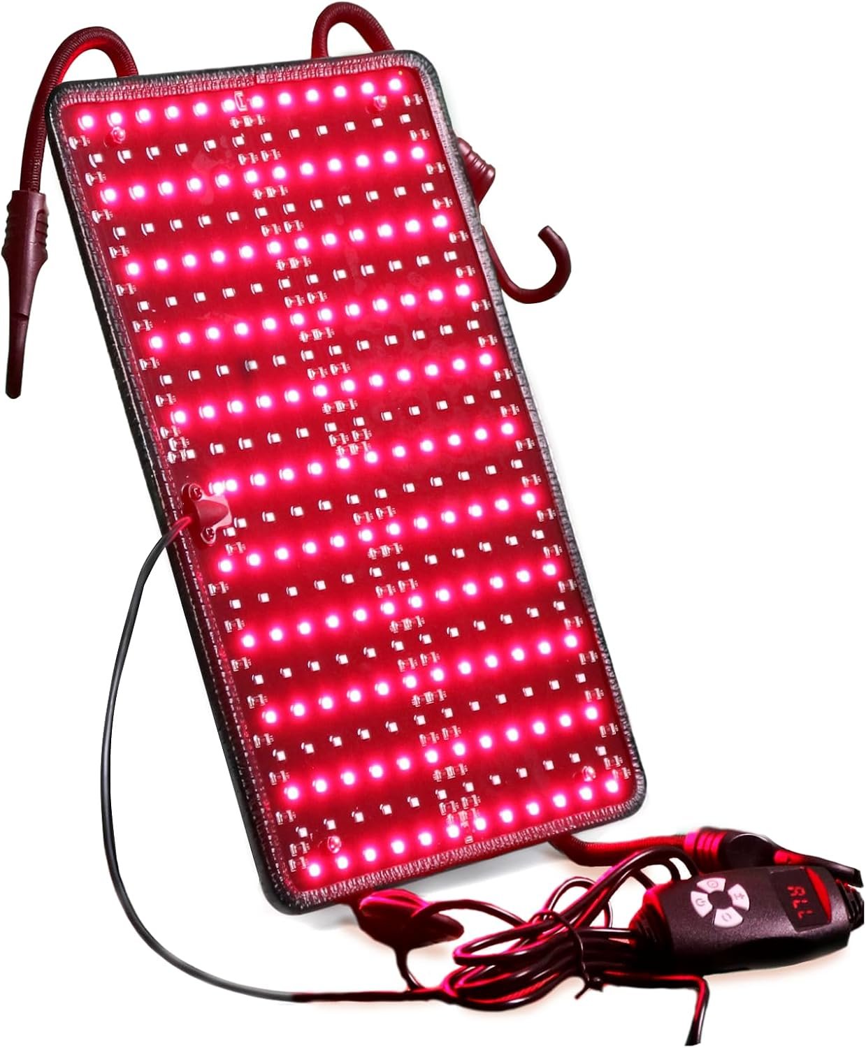 PEEKO Red Light Therapy Panel for Sauna Tent, 660nm and 850nm Near Infrared Light, 252 LED Red Light Therapy Device for Home Sauna, Face and Body