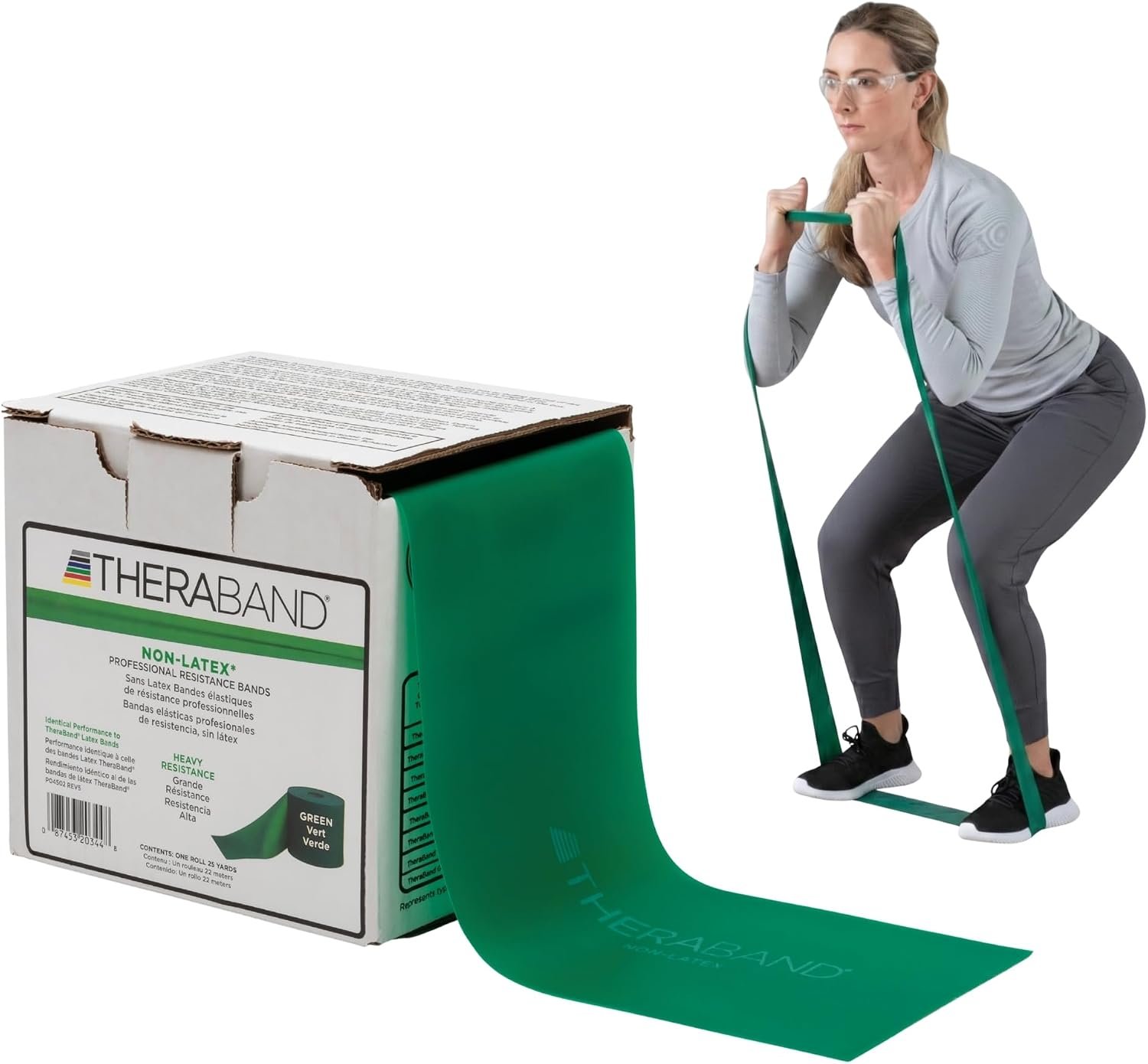 THERABAND Resistance Band, Gold, Max, 25-Yard Roll, Latex-Free, Elastic Band for Exercise, Physical Therapy, Yoga, Pilates, Stretching, Home Workouts, Color-Coded for Easy Resistance Levels