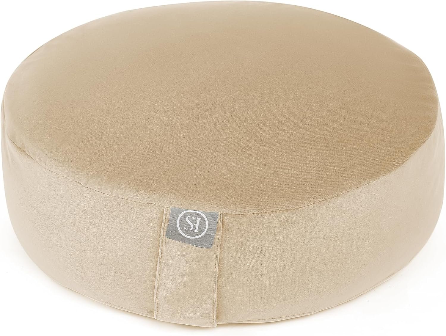 Meditation Cushion Bolster Pillow for Restorative Yoga – Supportive Cushion for Meditation, Pilates, and Relaxation – Filled with Buckwheat Hulls – Removable Cover