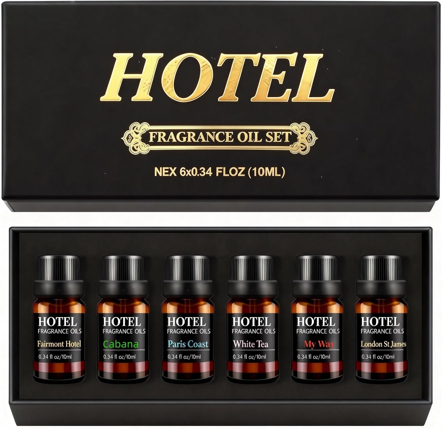Hotel Collection Luxury Scent for Diffuser Oils Set Inspired by Iconic 5-Star Hotels- Aromatherapy Essential Oils for Diffuser & Home Scenting