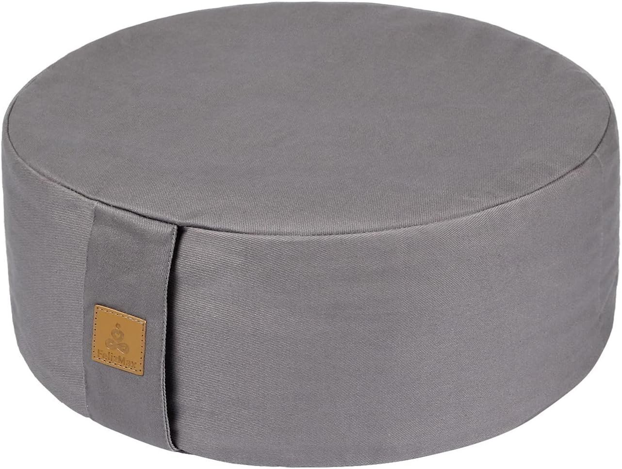 Zafu Buckwheat Meditation Cushion,D=13″/16″ H=5.5″,Round Zabuton Meditation Pillow,Yoga Bolster Kneeling Pillow Premium Yoga Pillow for Sitting on Floor Zippered Cotton Cover