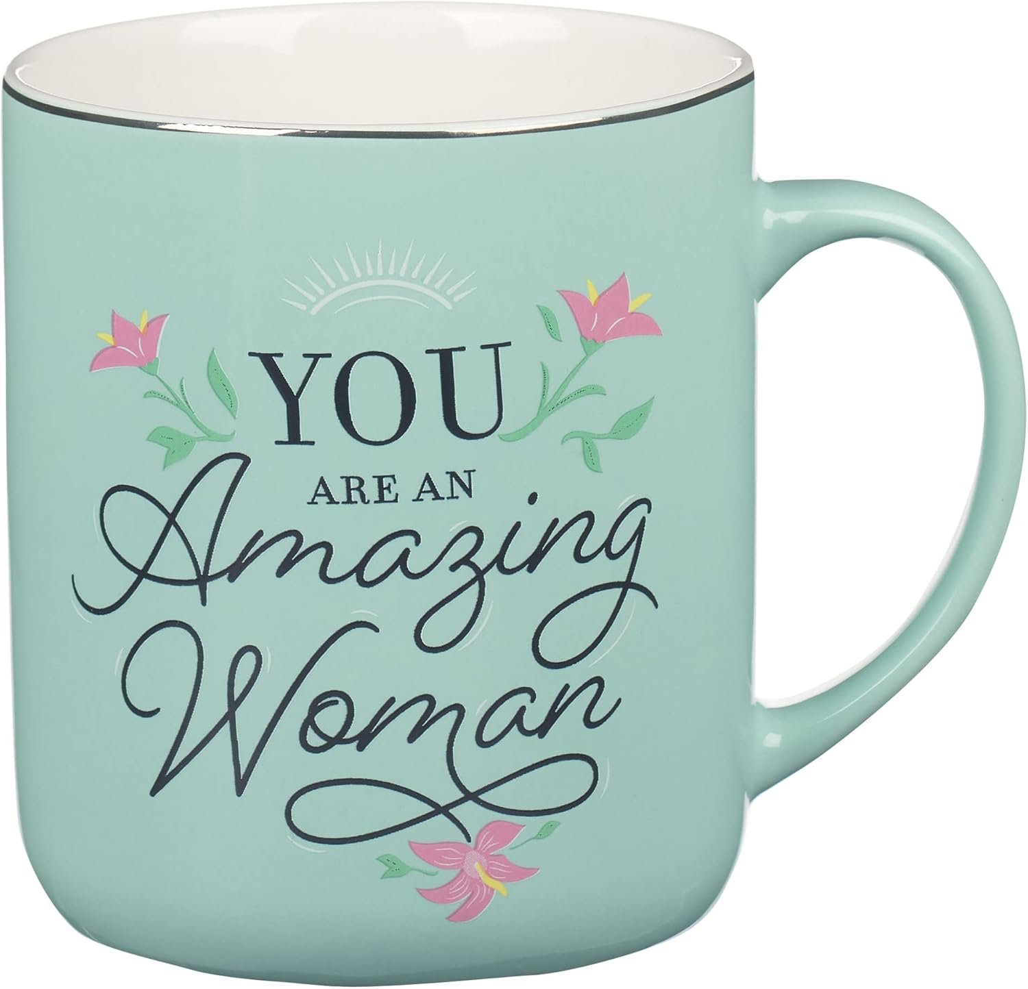 WITH LOVE Ceramic Coffee Mug: You Are an Amazing Woman, Large, 14oz | Gifts for Women, Cute Mugs, Novelty Coffee Mugs