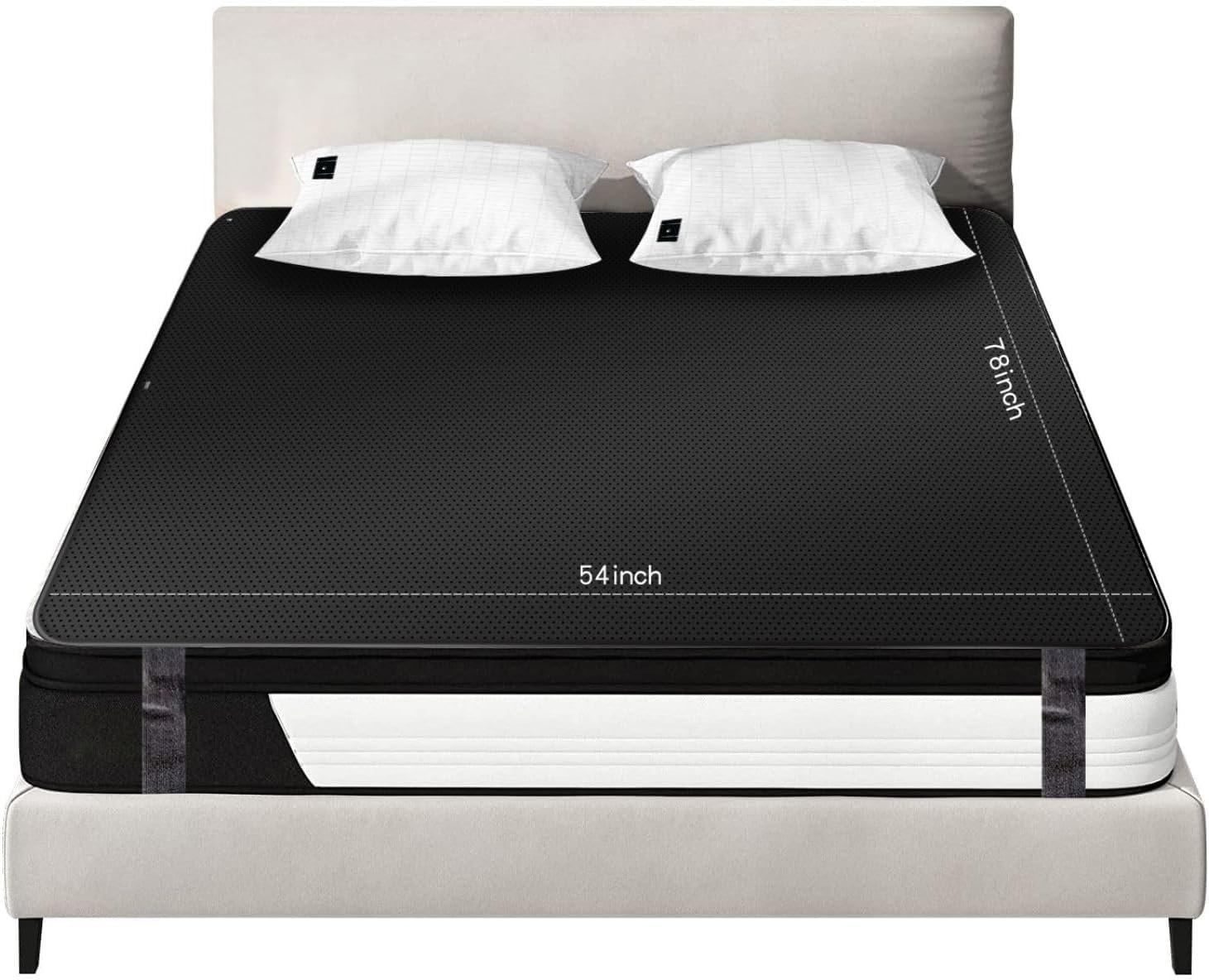 Grounding Mat for Bed King, Breathing Grounding Mattress Pads, Full Body Grounding Mat for Efficient Sleep, Reduce Stress Sleeping Sheet (54x78IN)
