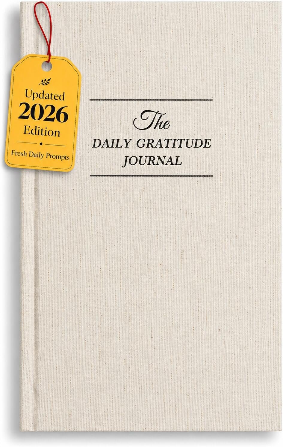 The Daily Gratitude Journal 2026 – Guided Gratitude Practice for Women & Men, 2 Fresh Prompts Every Day, Mindfulness, Happiness & Daily Reflection, Undated Affirmation Journal with Gift Box