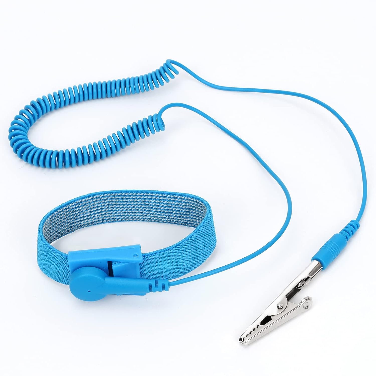 STREBITO Anti Static Wrist Strap, 11″ Antistatic Wrist Band Grounding Bracelet ESD Wrist Strap Adjustable wristband with Alligator Clip, Extra Long Cord for PC Computer Building Electronics Repair