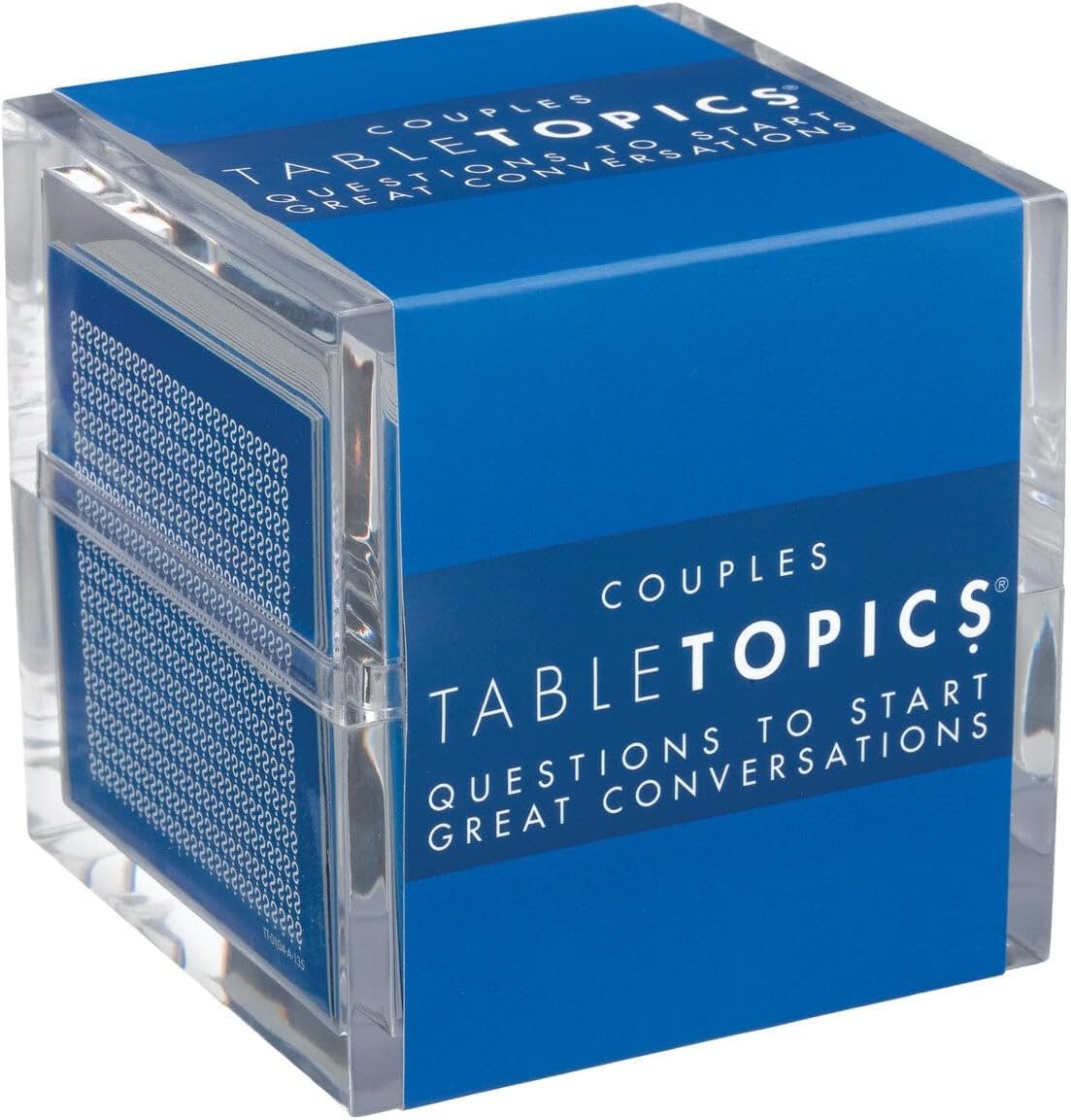 TableTopics Couples Conversation Starter Card Game for Romantic Partners – 135 Questions for Date Nights, Reconnecting, & Strengthening the Relationship, Gift for Couples, Weddings, Anniversaries