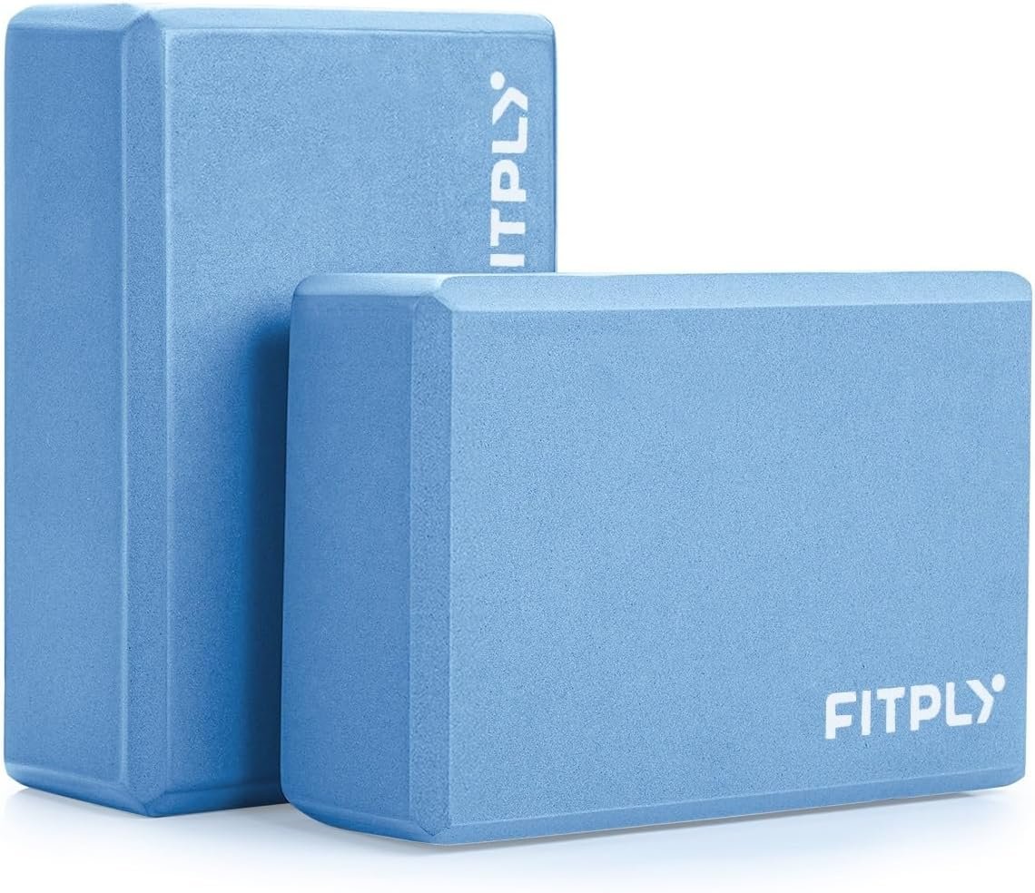 Yoga Blocks 2 Pack – Non-Slip Yoga Brick & Foam Blocks Yoga Set, High-Density Pilates Block for Stretching, Meditation, and Exercise Blocks Foam, Ideal for Deep Poses