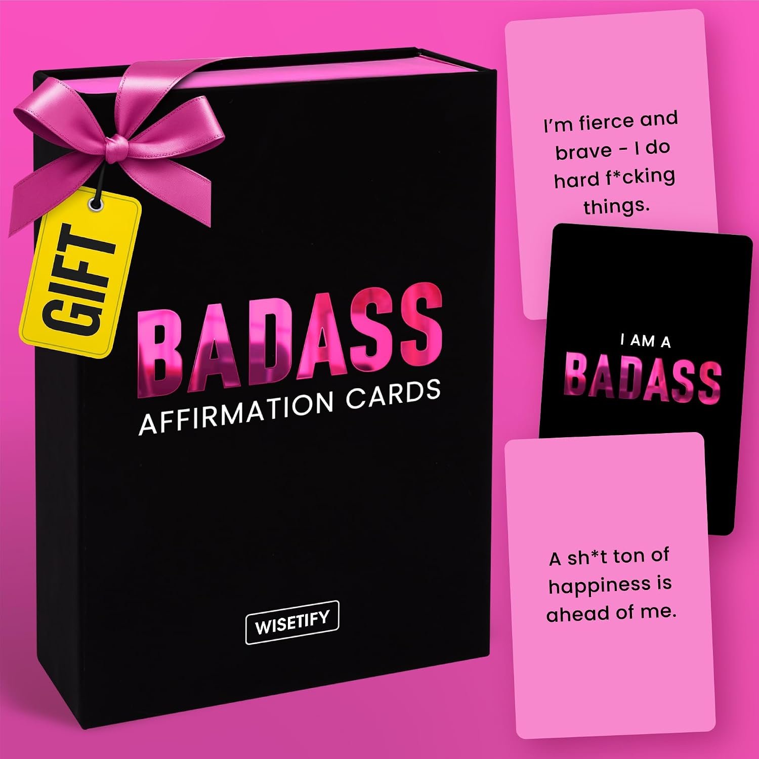 Badass Affirmation Cards For Women – Unique Inspirational Gifts For Women, Cool Spiritual Gift For Woman, Motivational Cards Birthday Gift Ideas For Mom, Daughter, Sister, Friend, Coworker
