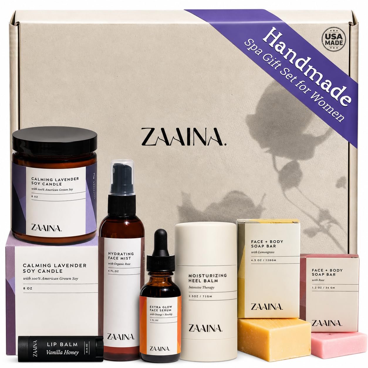 Luxury Spa Gift Basket for Women – Self Care Gifts, Relaxation & Pampering Spa Set, Birthday Gifts for Women, Bath & Body Care Package – USA Made