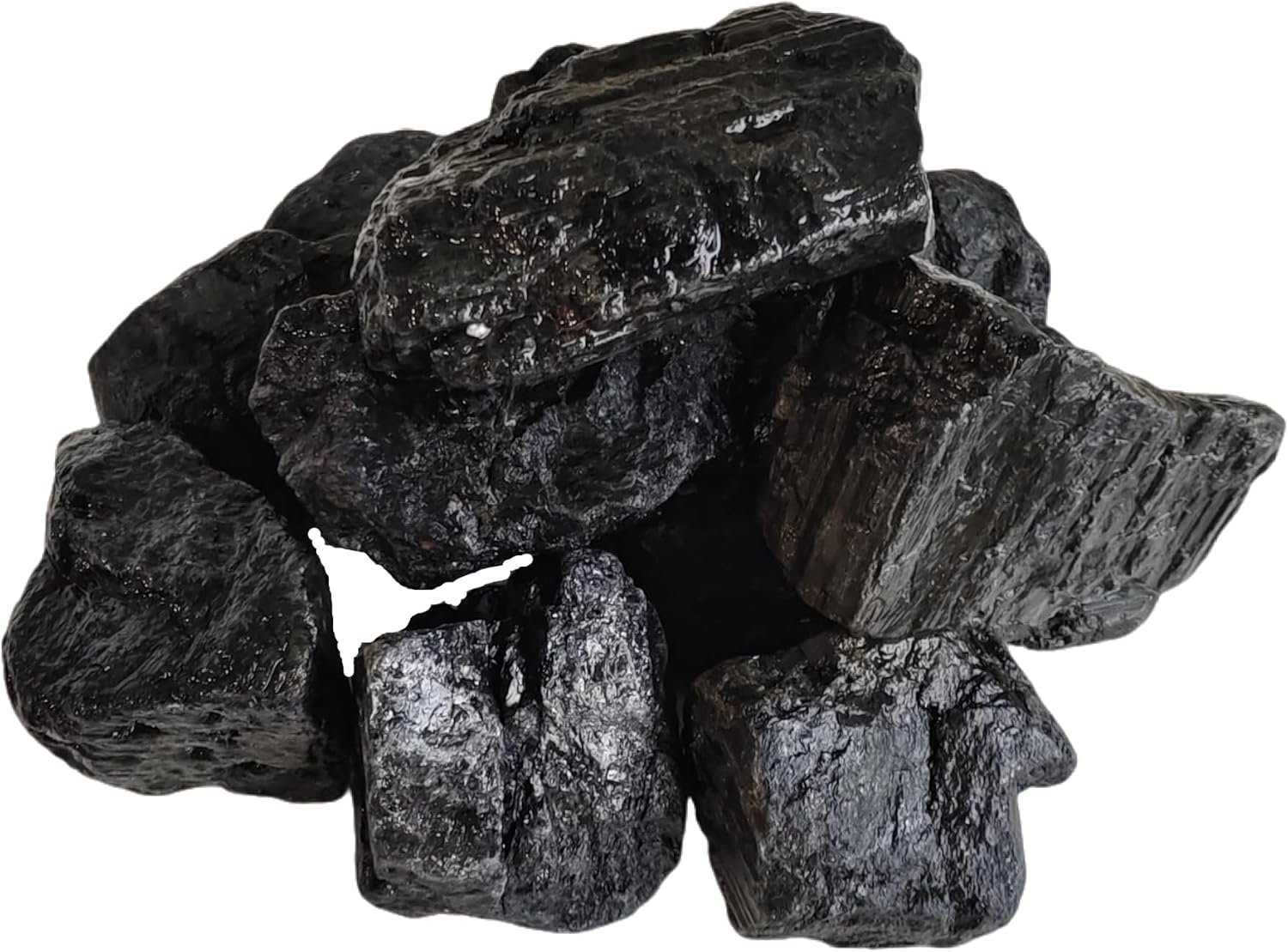 2 lb Black Tourmaline Bulk Raw Crystals and Healing Stones for Tumbling, Wire Wrapping, Wicca Reiki,Meditation