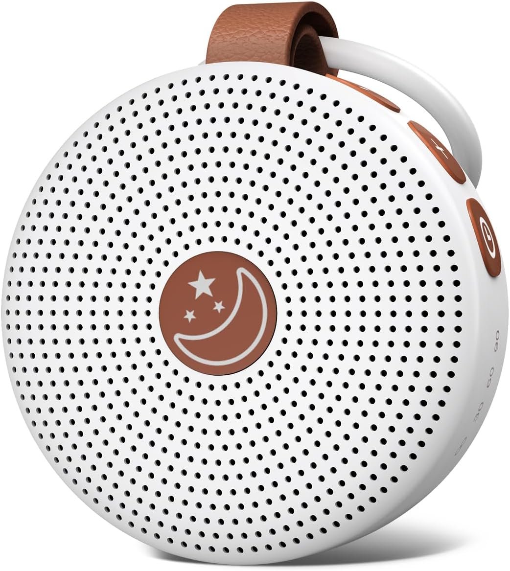Portable Sound Machine Mini White Noise Machine Baby Shushing Brown Noise Machine with 30 Soothing Sounds for Kids Adults Dogs Auto-Off Timer 32 Volume Levels Sleep Machine for Home Office Privacy