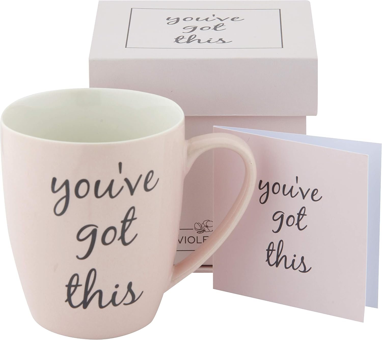 Inspirational Coffee Mugs for Women With You’ve Got This Motivational Quote on Both Sides :: Made of Durable China, Dishwasher & Microwave Safe :: Beautifully Boxed for Gift Giving 14 oz