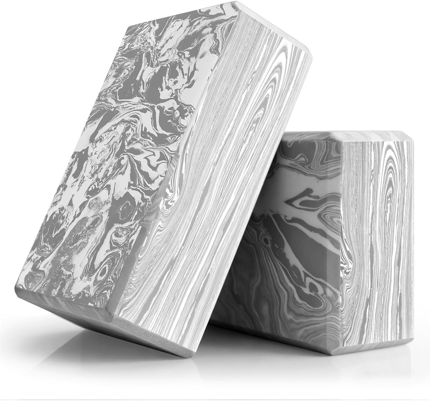 2-Pack Yoga Blocks, High-Density 9″x6″x3″ Yoga Brick Foam Blocks Non-Slip EVA Foam Block Yoga Props Accessories for Yoga Pilates Stretching and Meditation