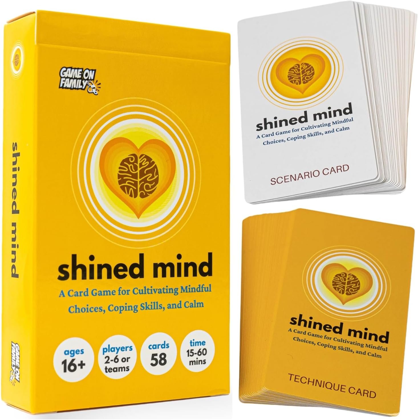 Shined Mind: A Mindfulness Card Game for Anxiety Relief, Coping Skills, Emotional Regulation & Calm – Great for Teens, Adults, Therapists, Teachers