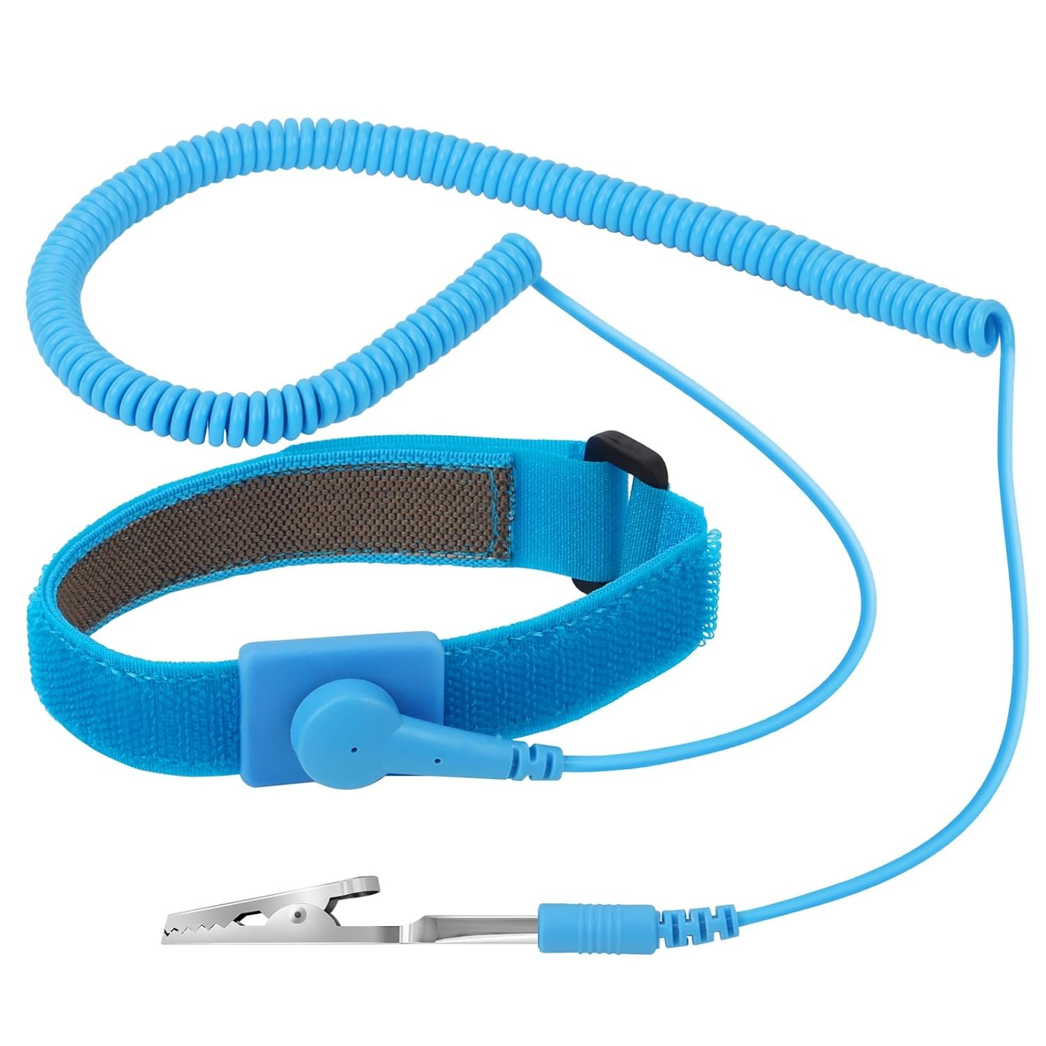 STREBITO Anti Static Wrist Strap, 13″ Adjustable Antistatic Wrist Band Grounding Bracelet ESD Wrist Strap with Alligator Clip, Extra Long Cord Electronics Repair Tool for Laptop Computer PC Building