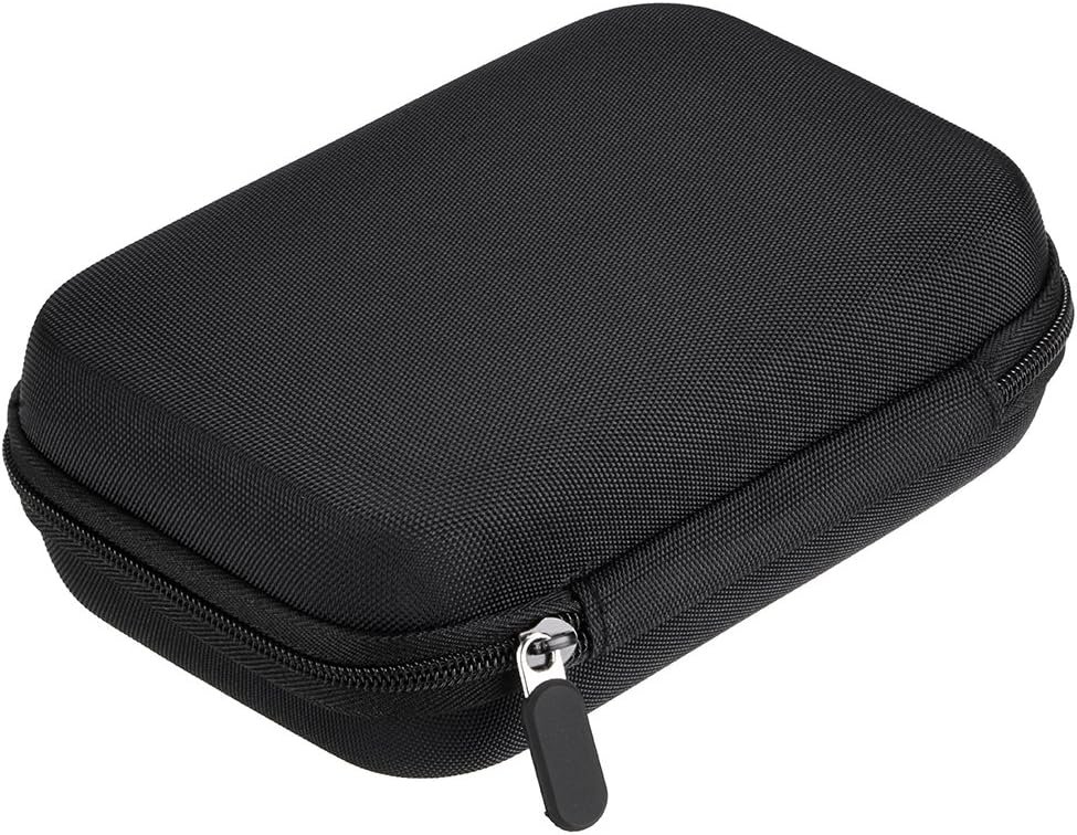 Hipiwe Hard Shell Essential Oil Carrying Case Holds 12 Bottles (Can hold 5ml, 10ml, &10ml Rollers) Travel Size Essential Oils Bag Organizer (Black)