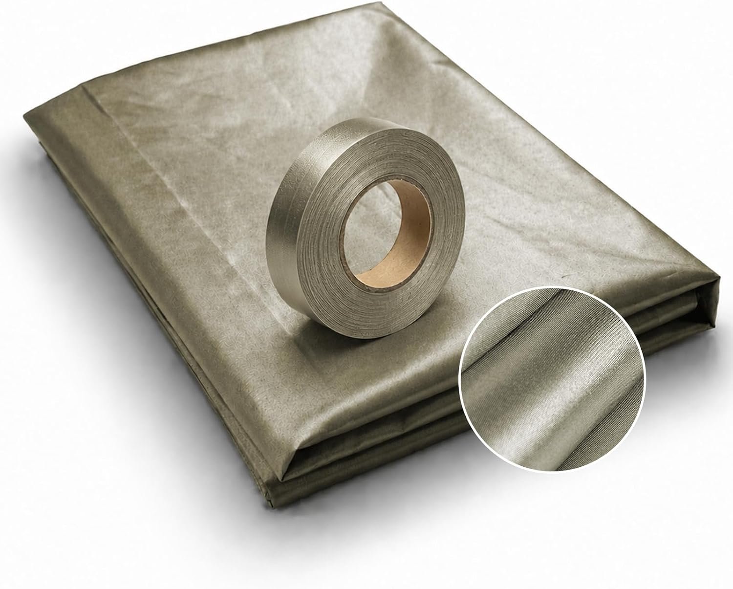 Faraday Fabric 39.37×43.3inch, RFID Radiation Shielding Fabric, EMF Blocking Fabric Shield Protection Faraday Tape, Faraday Fabric Military Grade for Anti Radiation WiFi, GPS