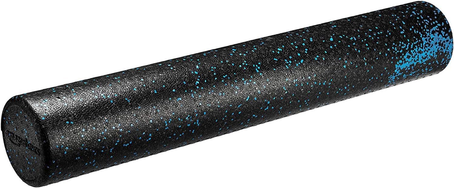Amazon Basics High Density Foam Roller for Exercise and Recovery, 36 Inches, Blue Speckled