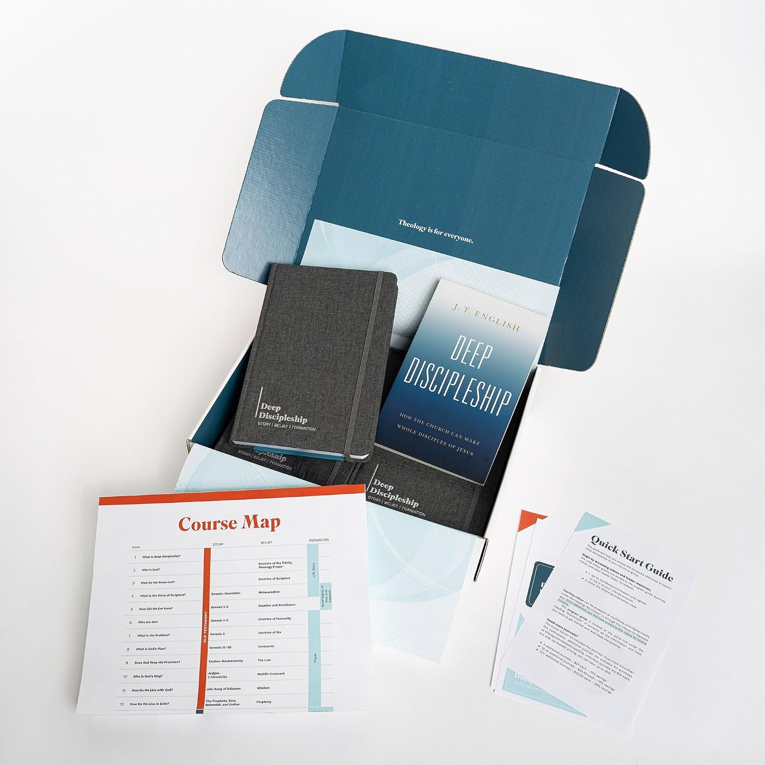 Deep Discipleship Program Group Starter Kit – 24-Week Comprehensive Discipleship Curriculum with Video Access for Church and Small Group Leaders; 24-week course with 26 hours of video teaching
