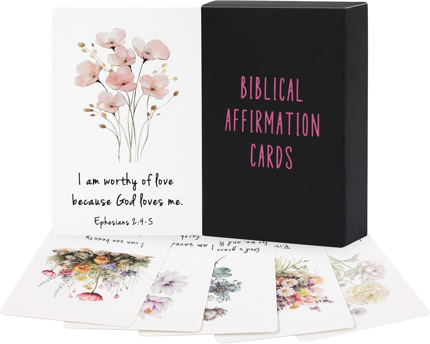 JoycuFF Affirmation Cards for Women, Graduation Christmas Mothers Day Prayer Bible Verse Scripture Cards Gifts for Women Daily Positive Affirmations Gifts