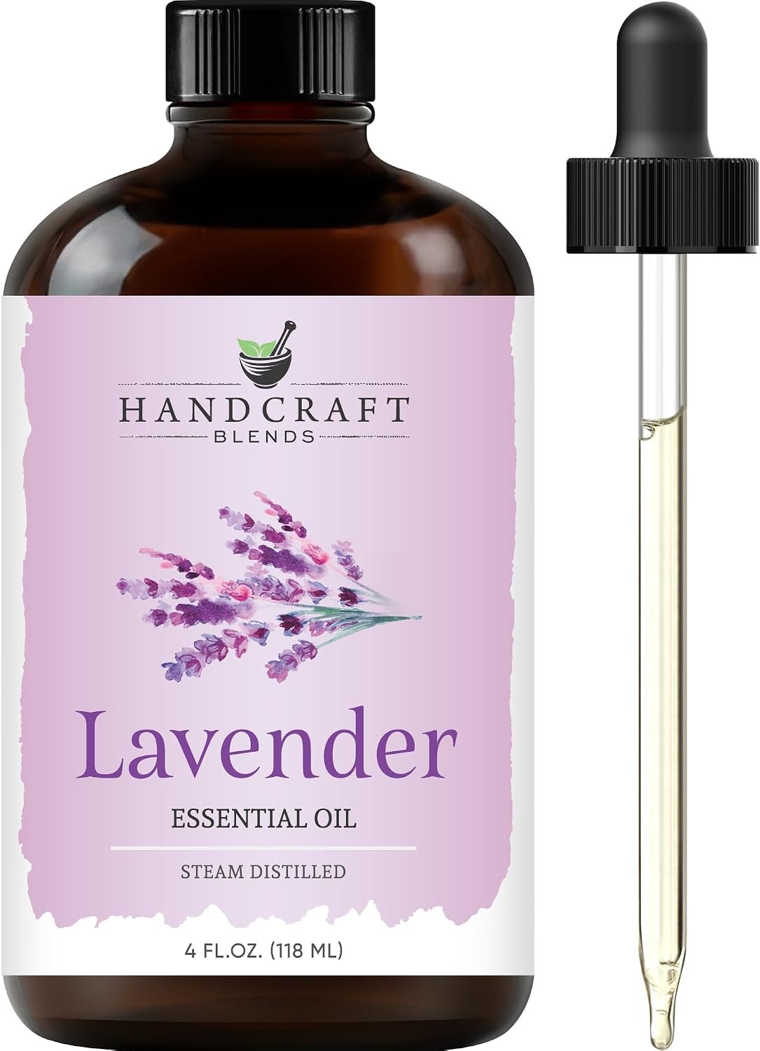 Handcraft Blends Lavender Essential Oil – Huge 4 Fl Oz – Essential Oil for Diffuser and Aromatherapy, Skin, Massage, Candle and Soap Making Fragrance