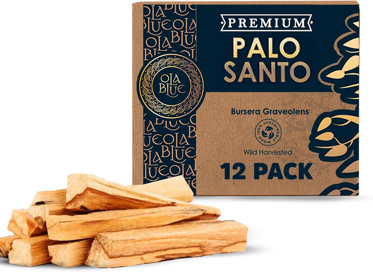 Palo Santo Smudging Sticks – 12 Pack (4 oz / 110 g) from Peru Premium High Resin Hand Picked Palo Santo Sticks – Ethically Wild Harvested Sacred Smudging Sticks Sustainable Packaging