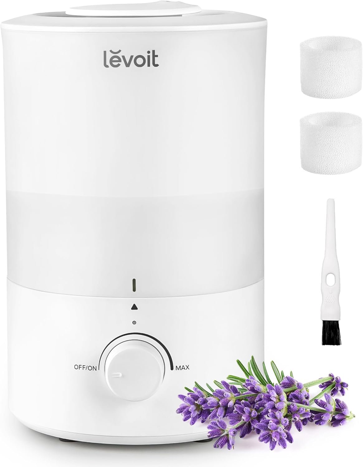LEVOIT Humidifiers for Bedroom, Quiet, 3L Cool Mist, Essential Oil Diffuser | Top Fill/25Watt – Home/Large Room – 360° Nozzle – Rapid Ultrasonic Humidification for Baby Nursery/Plant