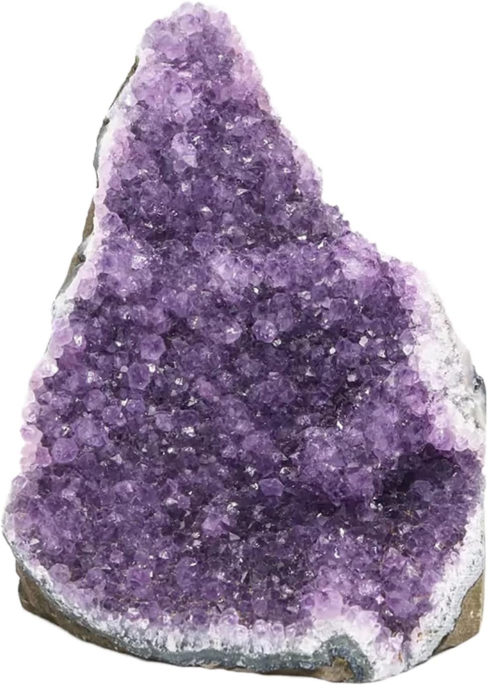 JIC Gem Natural Amethyst Crystal Cluster, Light Purple Quartz Geode, 2-3 lb | Quartz Geode, From Brazil, For Home Decor