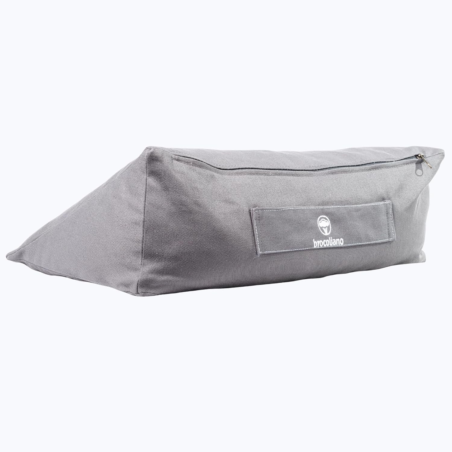 Meditation Cushion – Ergonomic Zafu Pillow for Yoga and Mindfulness – Washable Cover, Natural Buckwheat Fill, Premium Fabric (Cotton Blend/Polyester Variant) (Steel Gray, Medium)