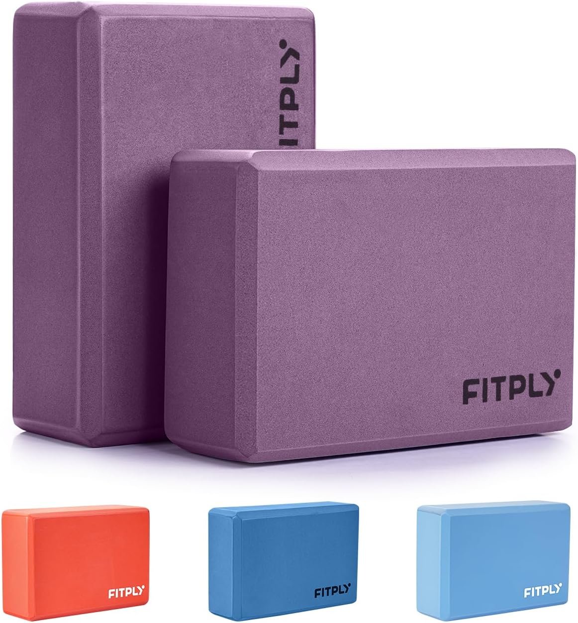 Yoga Blocks 2 Pack – Non-Slip Yoga Brick & Foam Blocks Yoga Set, High-Density Pilates Block for Stretching, Meditation, and Exercise Blocks Foam, Ideal for Deep Poses