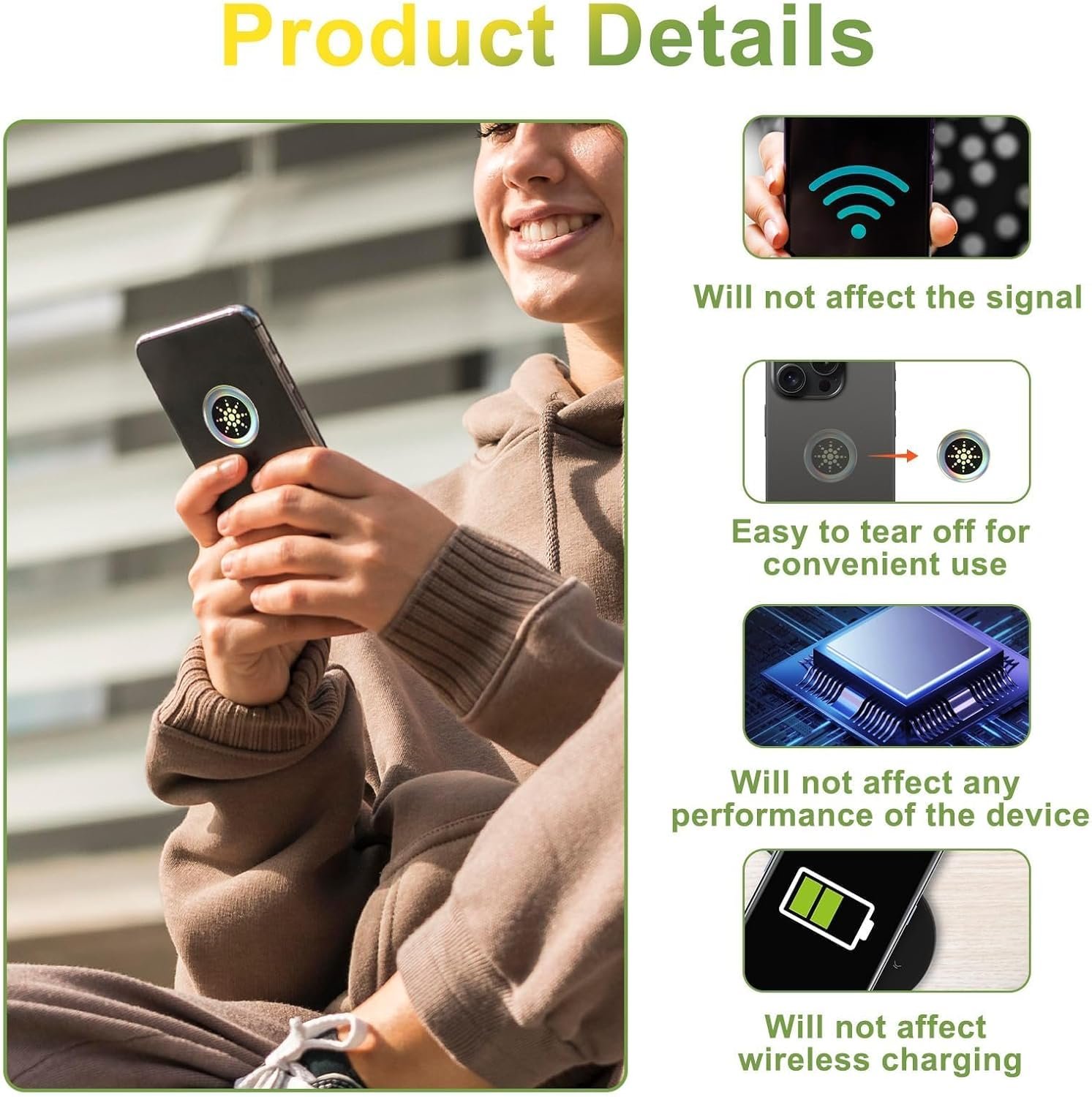 EMF Stickers Blocker Neutralize Shield Protection for Cell Phones cased and Electronic Devices WiFi 5G Tablets Laptops Computers TV Monitors (6 Pcs Sliver)-XH-carpet
