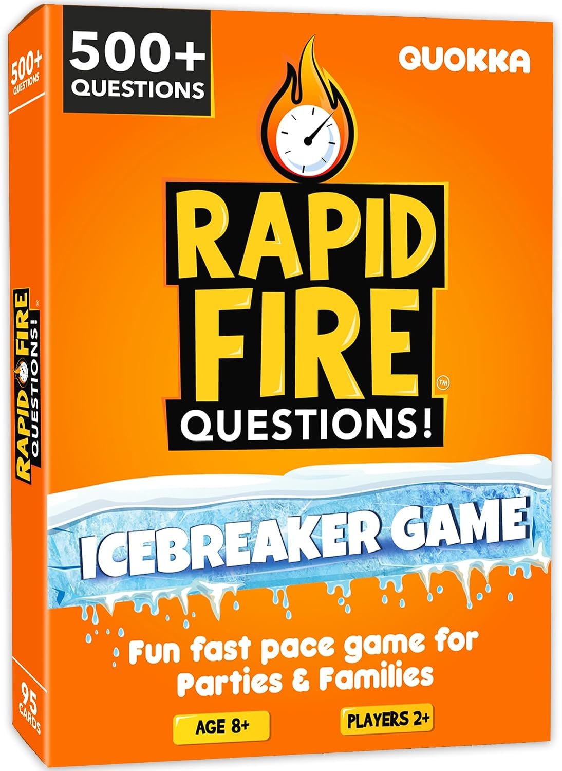 Quokka Icebreaker Cards with 500+ Questions – Adults Kids Family Conversation Cards Game – Break the Ice Family Game for Kids 8-12 – Perfect for Family or Adults Game Night I Travel Version