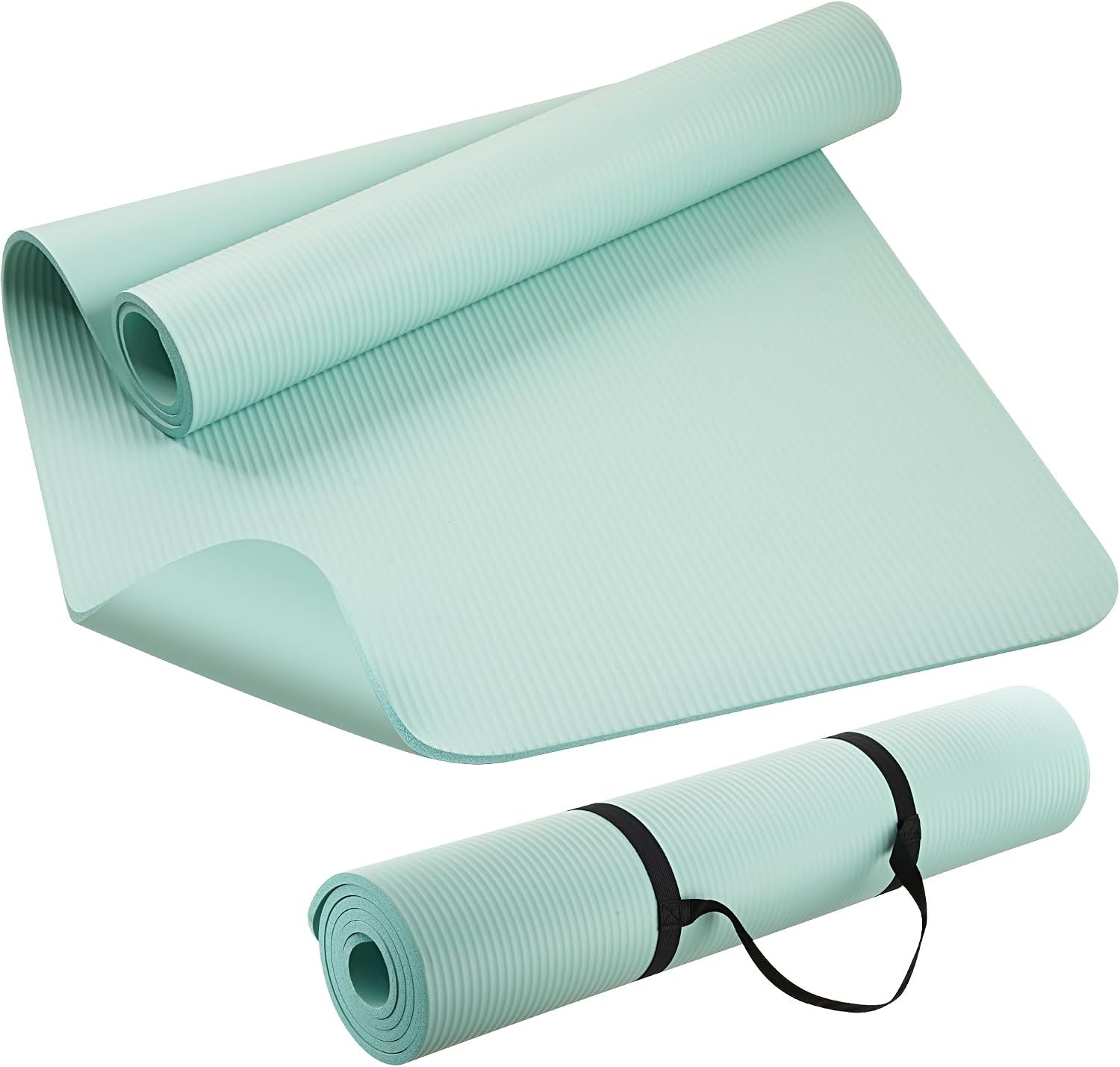 KEEP Extra Thick NBR Yoga Mat for Women & Men, 10mm Thick, 72”x32” Large Exercise Mat with Non-Slip Workout Mat for Yoga, Pilates, Stretching, Meditation – Wide & Cushioned Fitness Mat