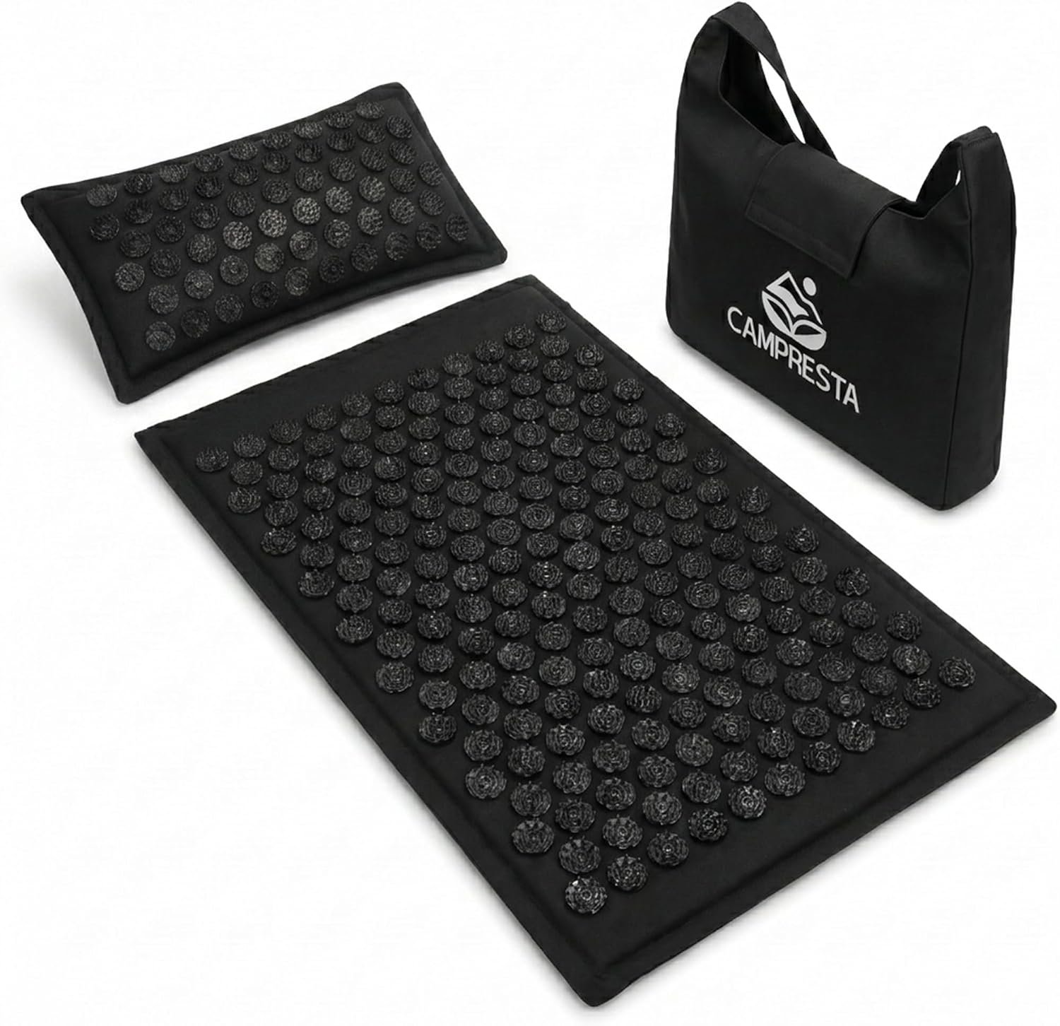 Acupressure Mat and Pillow Set, Mat with HIPS Spikes for Back/Neck Pain Relief, Sciatic, Headache, Stress and Muscle Relaxation