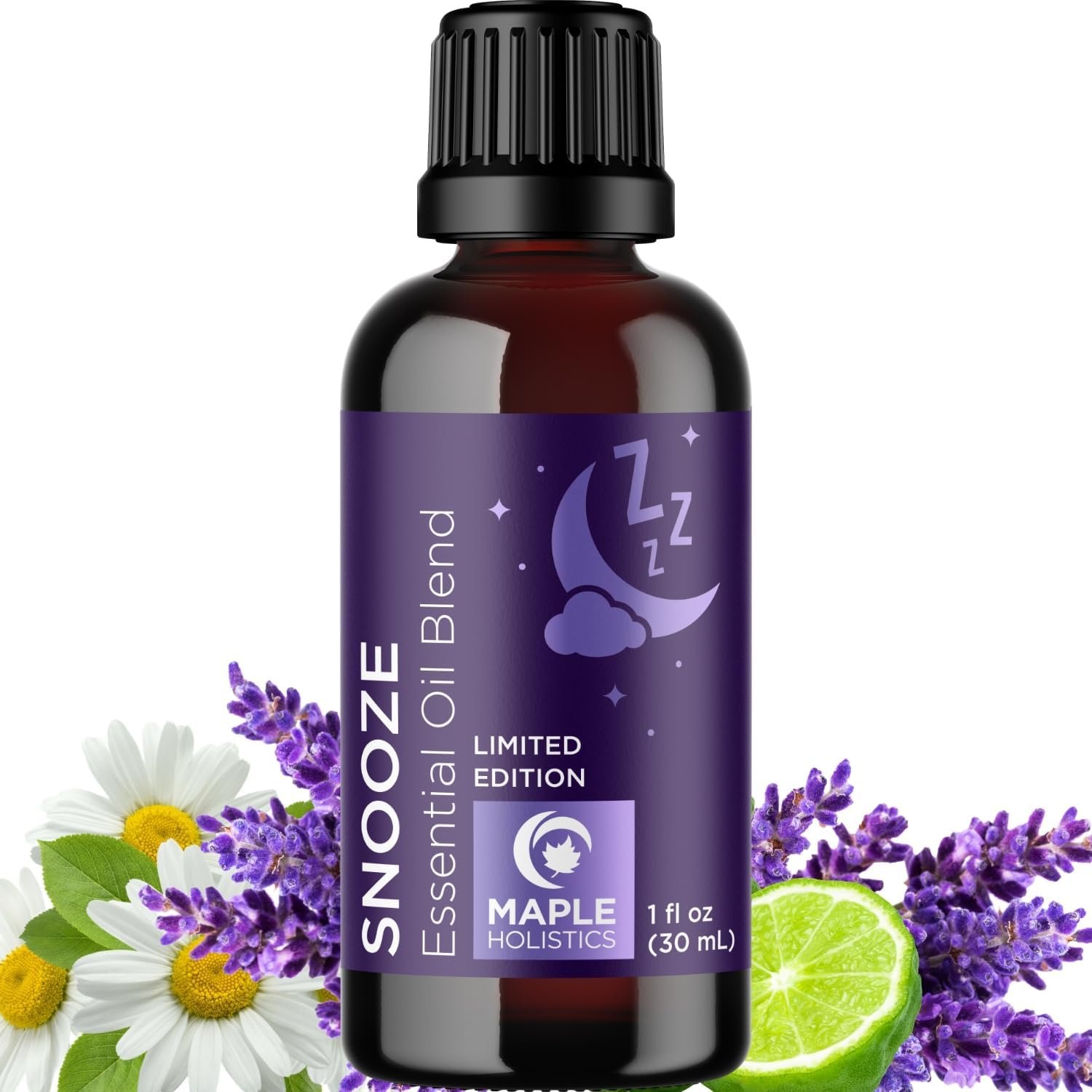 Sleep Essential Oil Blend for Diffuser – Snooze Blend Essential Oil for Sleep with Lavender Roman Chamomile Cedarwood and More – Aromatherapy Oil Blend for Peaceful Nighttime Relaxation