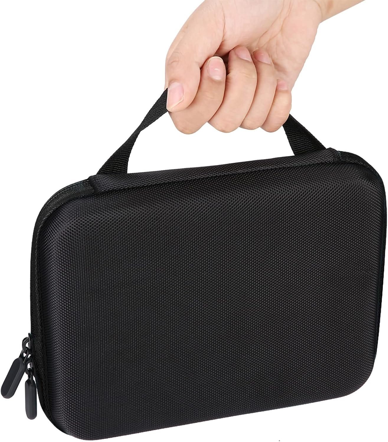 OUKENS 63 Slots Essential Oil Carrying Case, 1-3ml Hard EVA Shell Essential Oils Storage Organizer Bag with Foam Insert, Portable Peptide Case & Vial Holder for Aromatherapy, Travel, Home (Black)