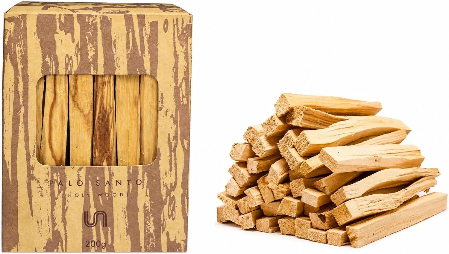 Premium Palo Santo Sticks Bulk 200g (26-36 Sticks) | Authentic Ecuador Palo Santo Wood, Sustainably Wild Harvested Natural Incense for Smudging, Meditation, Yoga & Home Cleansing