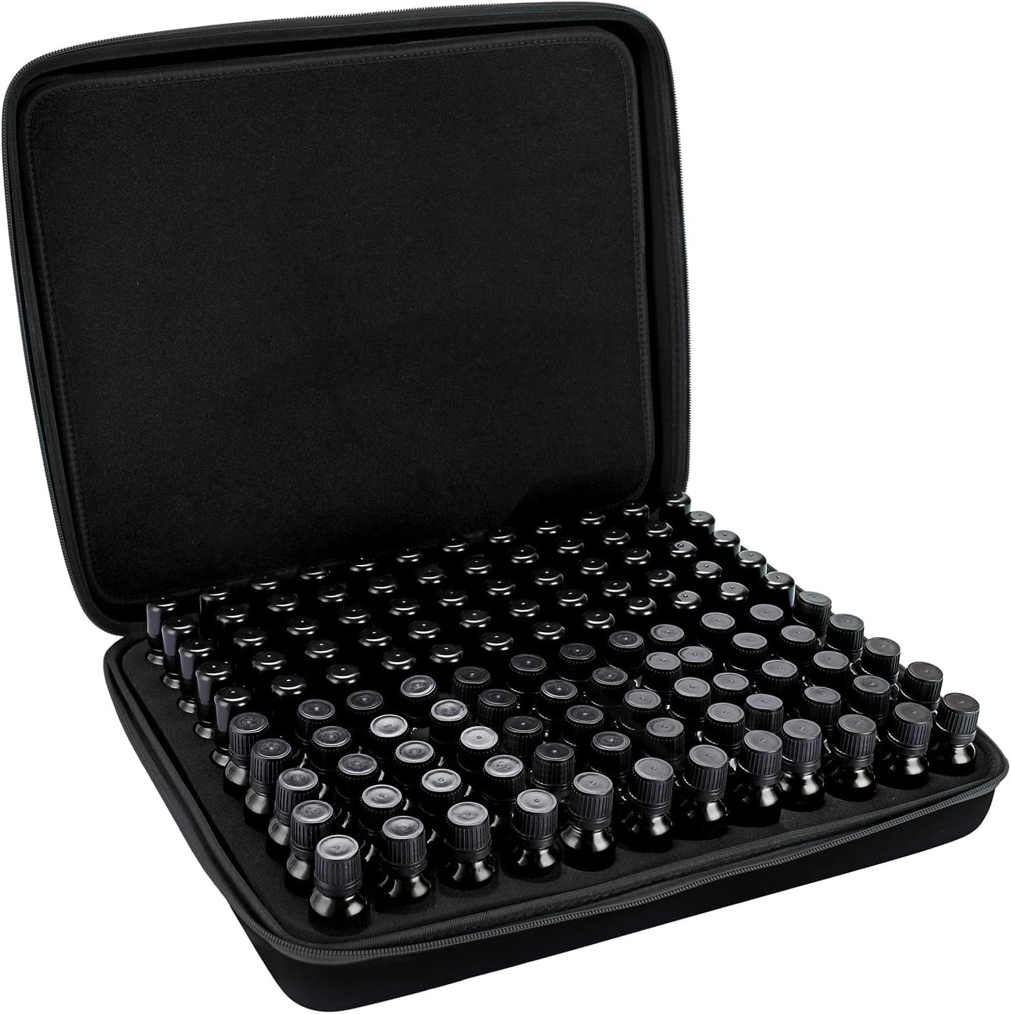Hipiwe 120 Bottle EVA Essential Oil Storage Carrying Case Hard Shell Exterior Essential Oils Organizer Holder Traveling Bag with Foam Insert, Holds 5ml 10ml 15ml Essential Oils