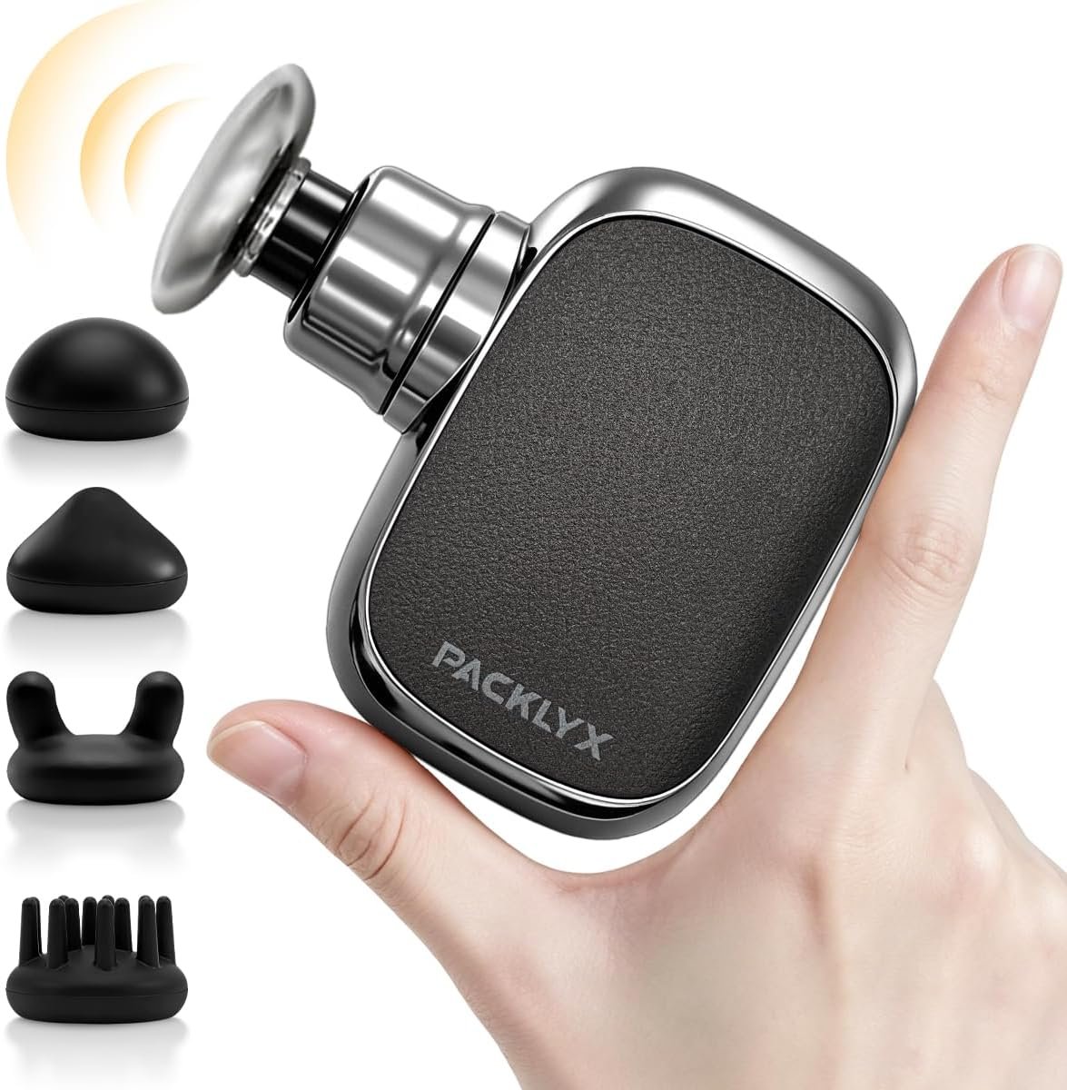 Mini Massage Gun Deep Tissue, 7 oz Percussion Handheld Muscle Massager with 10mm Amplitude,35dB Ultra-Quiet Portable Massage Gun, 10 Massage Heads for Back Neck Shoulder & Leg, Gifts