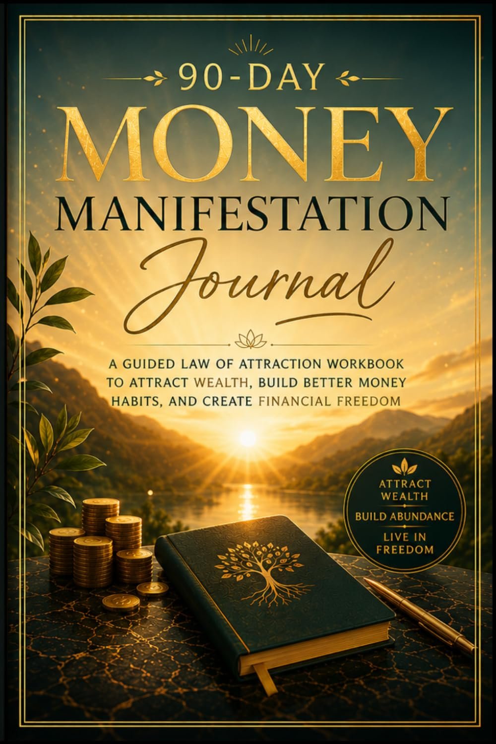 90 Day Money Manifestation Journal: A Guided Law of Attraction Workbook to Attract Wealth, Build Better Money Habits and Create Financial Freedom