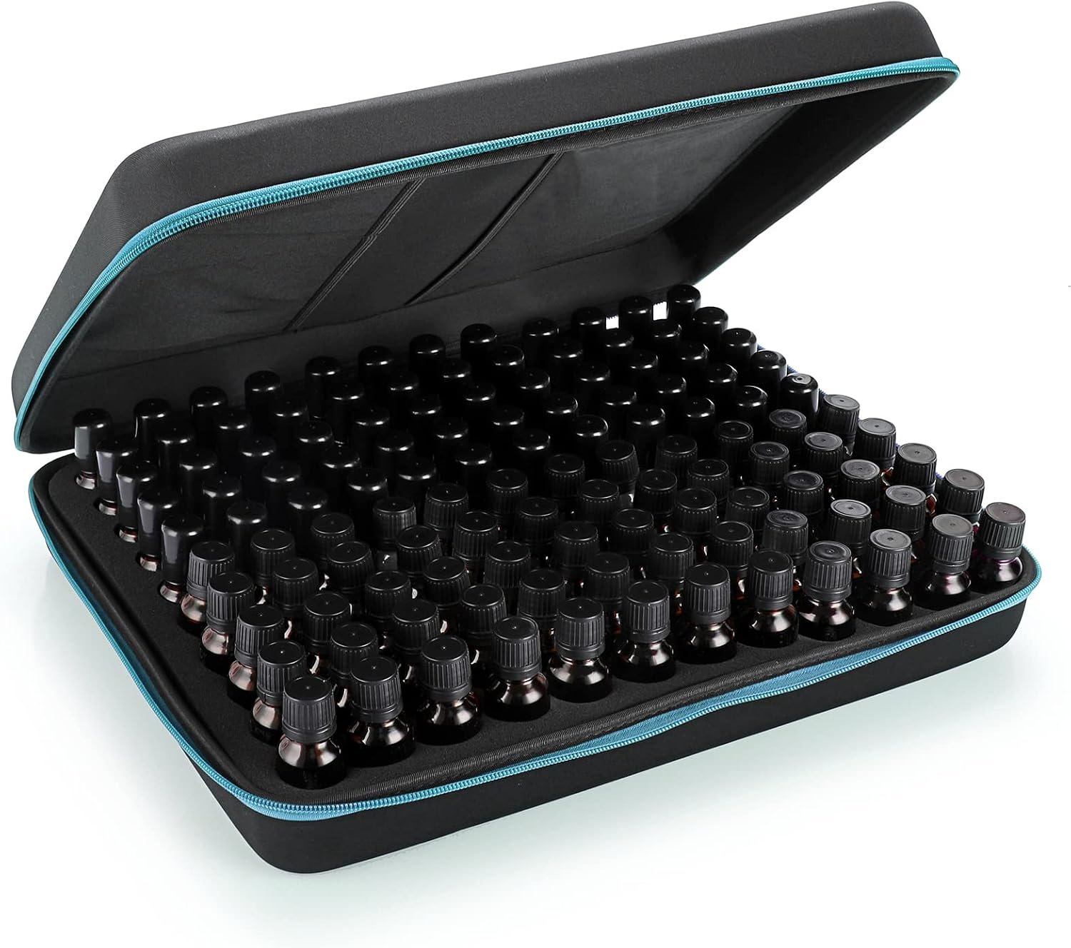Hipiwe 120 Bottle EVA Essential Oil Storage Carrying Case Hard Shell Exterior Essential Oils Organizer Holder Traveling Bag with Foam Insert, Holds 5ml 10ml 15ml Essential Oils