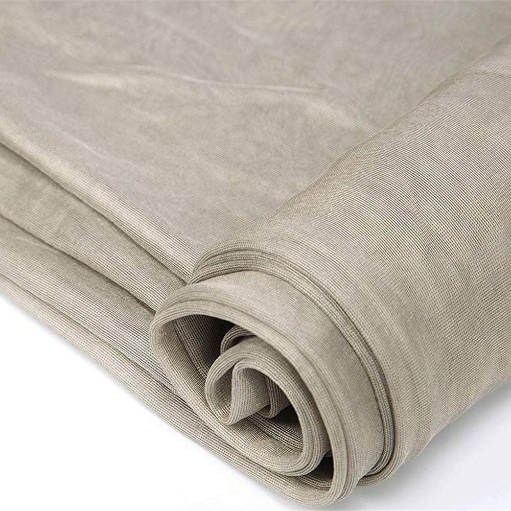 Amradield Pure Silver Fiber Mesh Fabric 39″x58″ Reducing Harmful Signal from WiFi Smart Meters Cell Towers Netting Fabric Protection Health Improved Sleep Gain More Energy Recovery DIY Soft Material