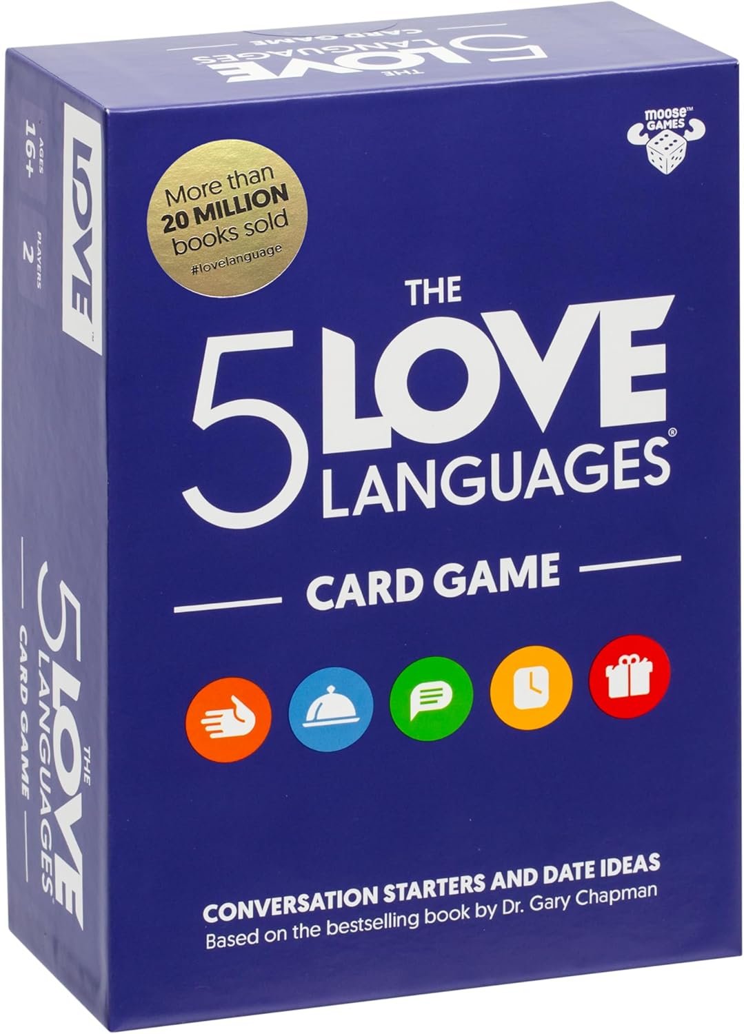 The 5 Love Languages® Card Game, Discover More About Yourself & Your Partner, 300 Prompt Cards to Spark Meaningful Conversations, Create Date Ideas and Love Games, Quiz Questions for 2 Players, 16+